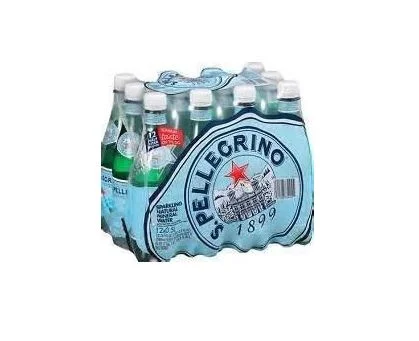 San Pellegrino Sparkling Natural Mineral Water 500ml Bottles (Pack of 12)