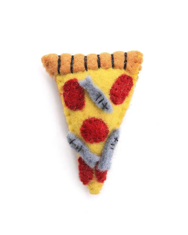 Wool Pizza Cat Toy