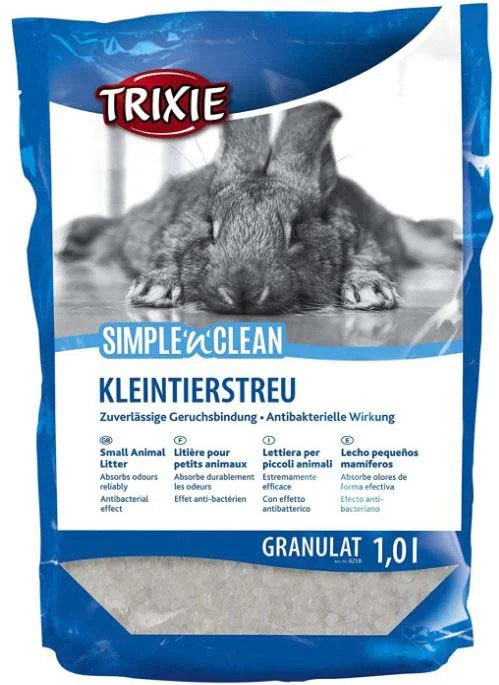 TRIXIE Nisip silicat pentru litiera rozătoarelor Simple'n'Clean granule 1L