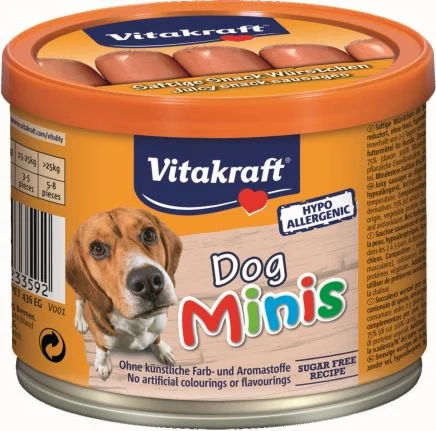 VITAKRAFT Minis Mini-cârnaciori pentru câini 12 bucăţi/190g