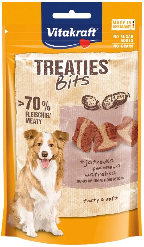 VITAKRAFT Treaties Bits, s jetrom, poslastica za pse, 120g