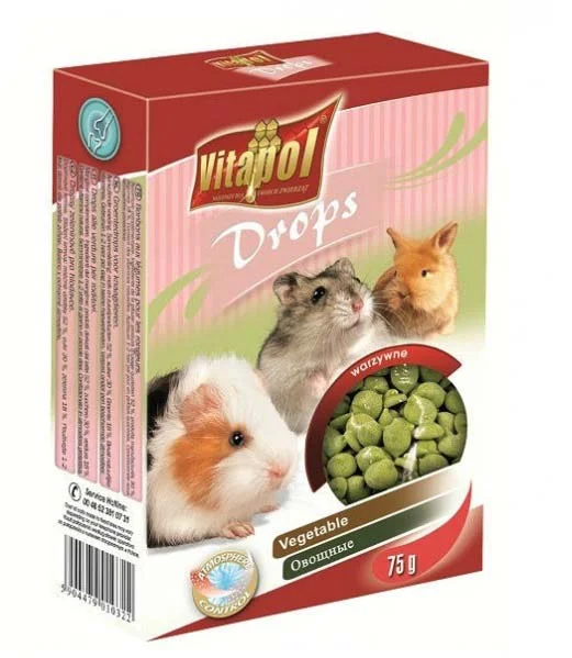 VITAPOL Delicatese pentru rozătoare Dropsuri cu Legume 75g