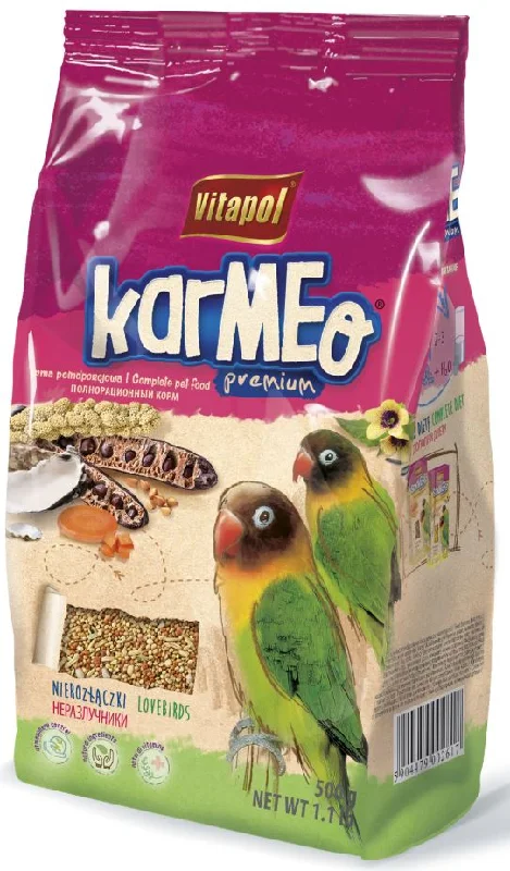 VITAPOL KarMeo Premium Hrană completă pentru agapornis(papagali amorezi) 500g