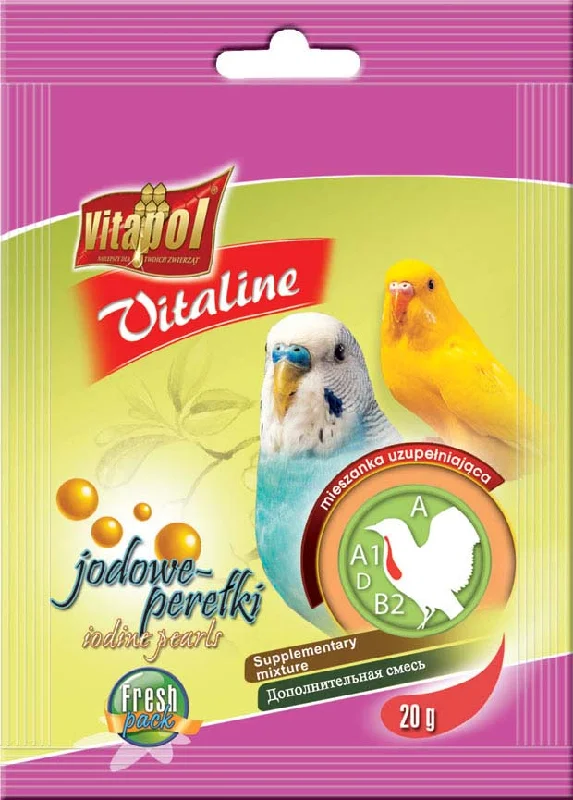 VITAPOL VitaLine pentru peruşi, Perle cu Iod 20g