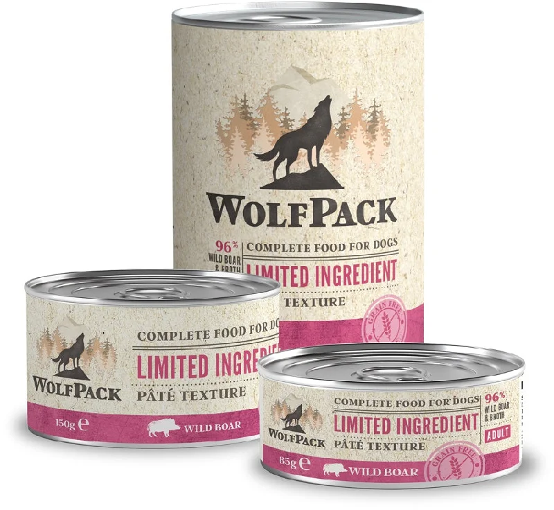 WOLFPACK, Limited Ingredient, veprovina, pašteta, bez žitarica, 85g