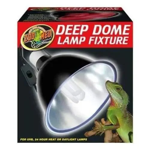 Zoo Med Deep Dome Lamp Fixture Black