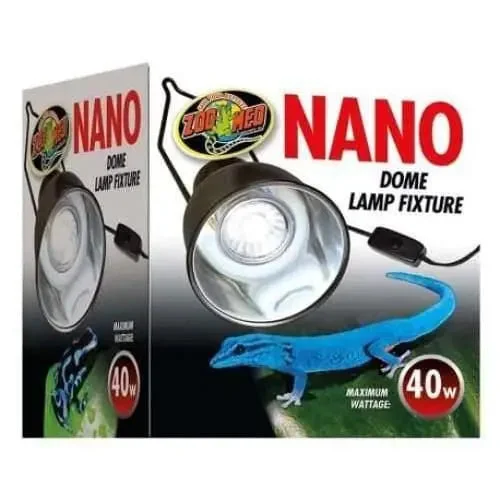 Zoo Med Nano Dome Lamp Fixture Black