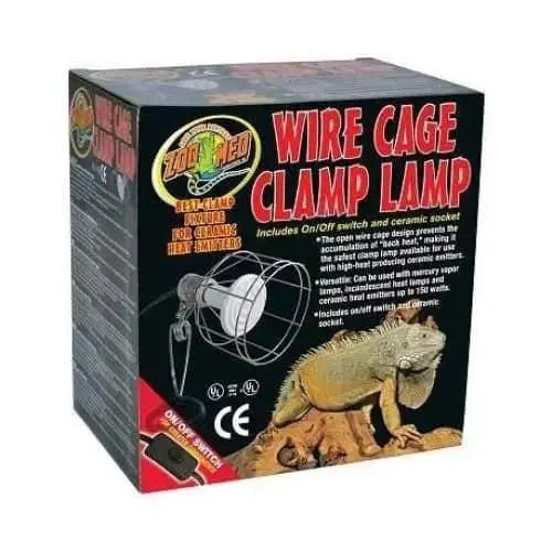 Zoo Med Wire Cage Clamp Lamp Silver