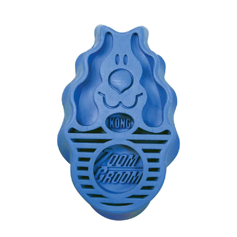 Kong - Zoom Groom - Dog Brush - Blue Large